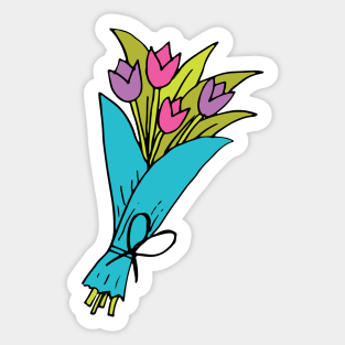 Tulip Bouquet Sticker